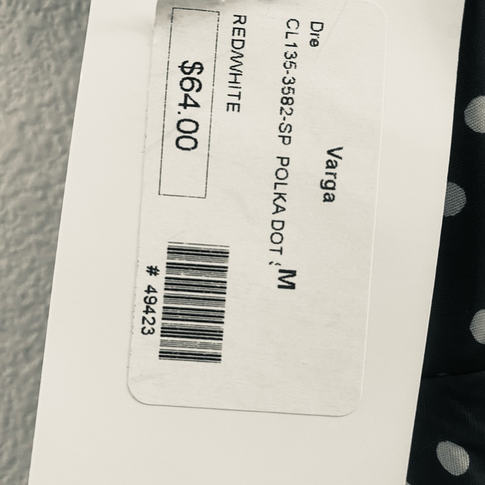 Vargas classic Marilyn style pin-up dress size medium NWT - Picture 8 of 11